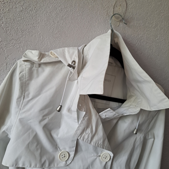 Ilse Jacobsen White Trench Coat - Picture 2 of 6